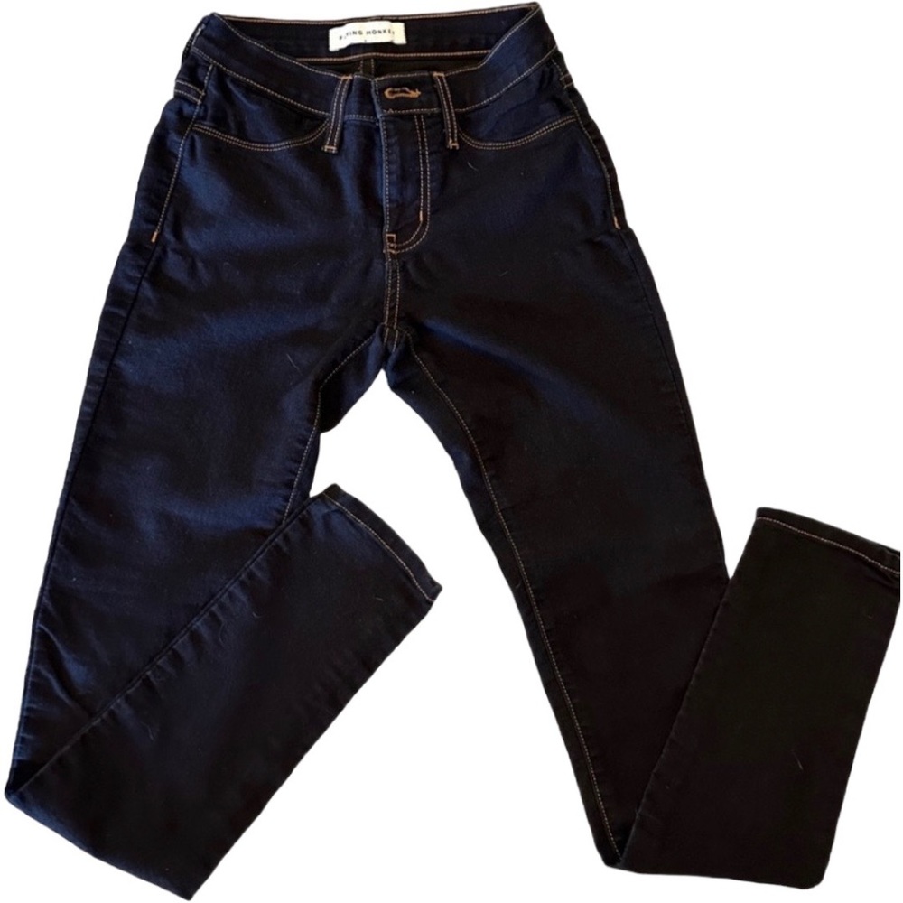 Flying Monkey Dark Wash Skinny Mid Rise.  Size 24.  EUC
